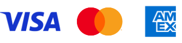 Visa, Matercard and Amex logo